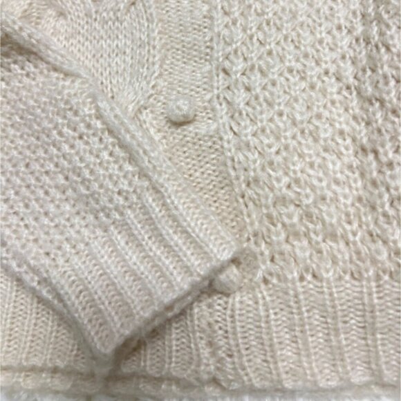 Pins & Needles Womens Ivory Cable Knit Sweater Size M - Picture 4 of 8